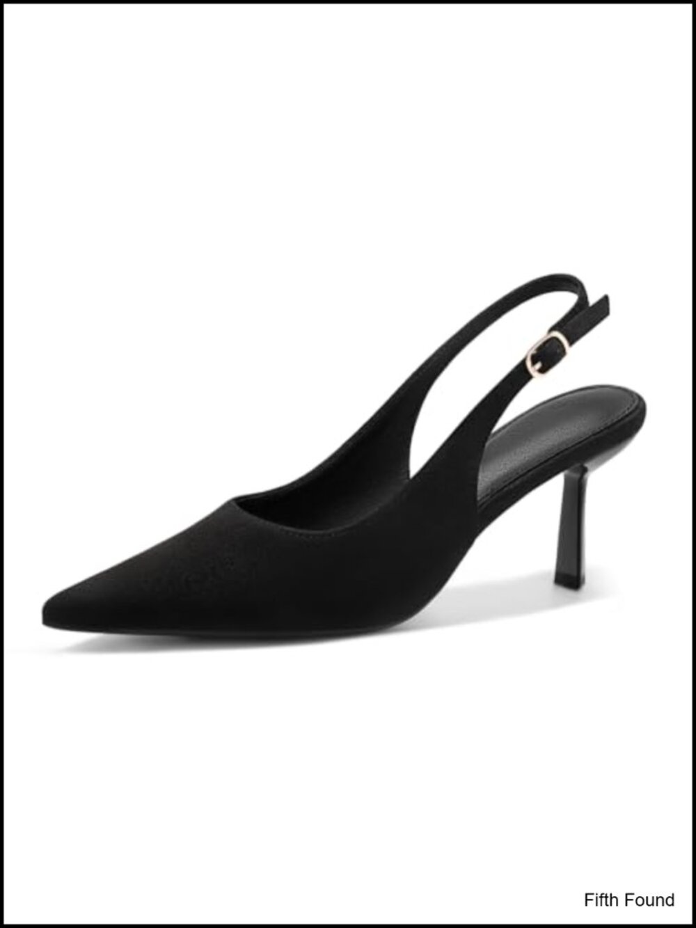Slingback Kitten Heels Closed Pointed Toe Pumps Dress Shoes
